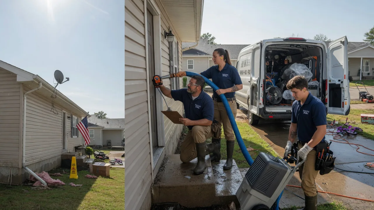 Ceiling Water Damage Restoration in Fort Leavenworth, KS near me